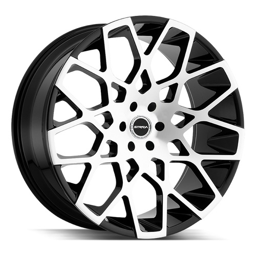 Strada Buca 6x139.7 24x10 +24 Gloss Black Machined