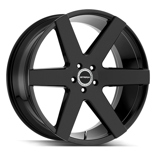 Strada Coda 5x127 26x10 +25 Gloss Black