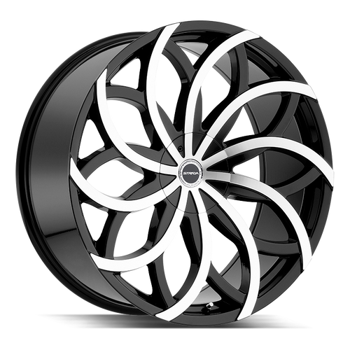 Strada Huracan 6x135/6x139.7 26x10 +30 Gloss Black Machined