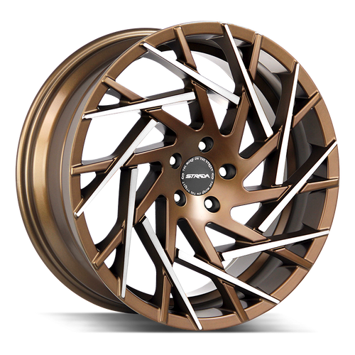 Strada Nido 5x114.3 22x9 +35 Bronze Machined Tips
