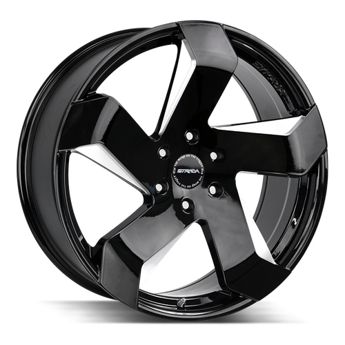 Strada Coltello 5x112 22x9 +35 Gloss Black Milled