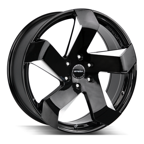 Strada Coltello 6x139.7 24x10 +24 Gloss Black Milled