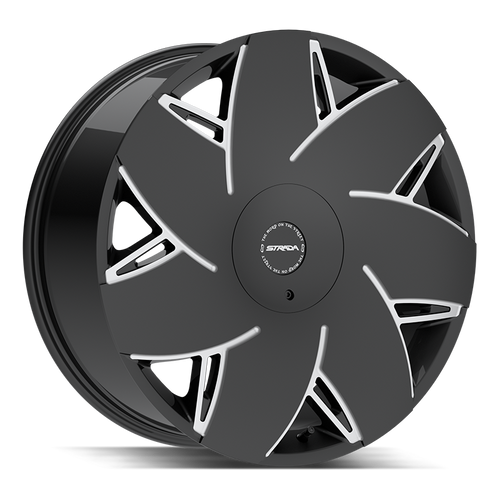 Strada Turbina 5x112/5x115 22x9 +35 Gloss Black Milled