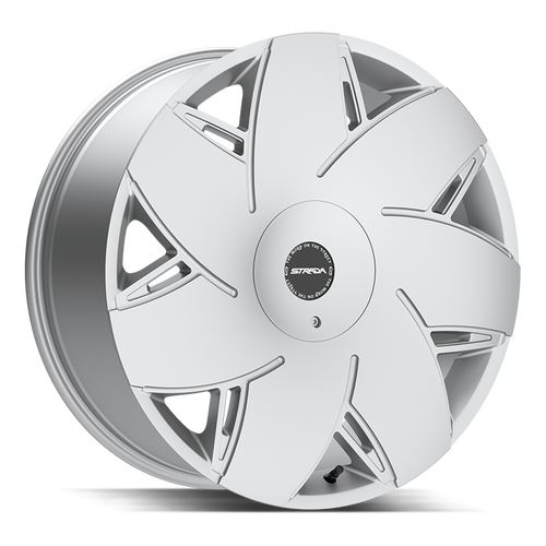 Strada Turbina 5x115/5x120 24x9.5 +15 Brushed Face Silver