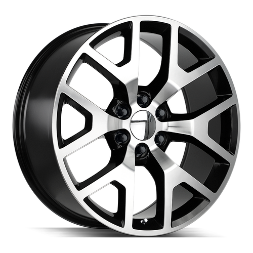 Strada OE Replica Gmc Sierra 6x139.7 22x9 +31 Gloss Black Machined