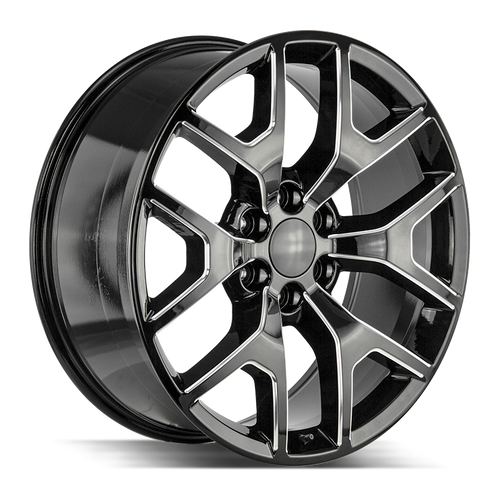 Strada OE Replica Gmc Sierra 6x139.7 22x9 +31 Gloss Black Milled