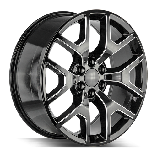 Strada OE Replica Gmc Sierra 6x139.7 24x10 +31 Gloss Black Milled
