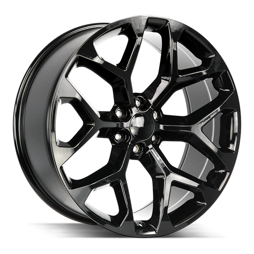 Strada OE Replica Snowflake 6x139.7 20x9 +24 Gloss Black