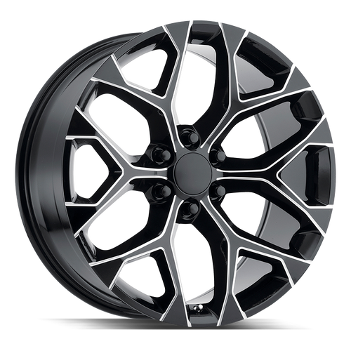 Strada OE Replica Snowflake 6x139.7 26x10 +31 Gloss Black Milled