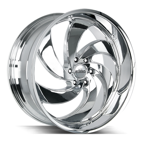 Strada Street Classics Retro 6 6x135 24x10 +24 Chrome