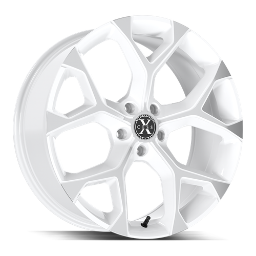 Xcess 5 Flake 5x114.3 22x9 +35 White Machined