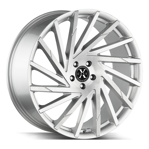 Xcess X02 5x114.3 20x8.5 +35 Brushed Face Silver