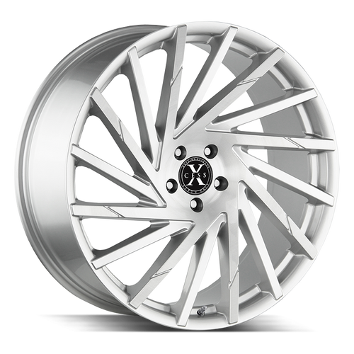 Xcess X02 6x139.7 22x9 +24 Brushed Face Silver