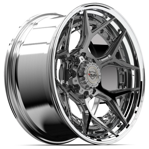 4PLAY 4PF6 8x165.1 22x10-18 Brushed