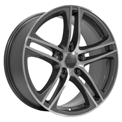 OE Wheels AU07 5x112 18x8+35 Machined