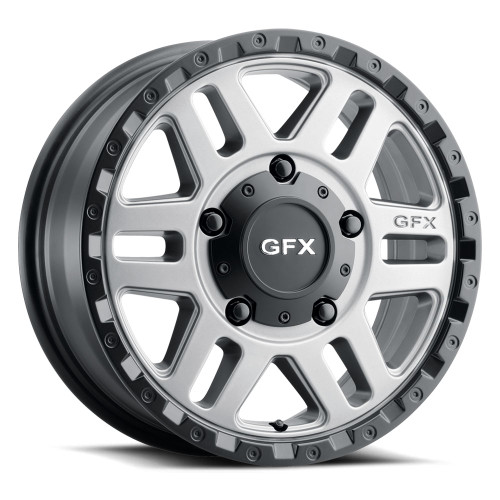 G-FX MV2 5x130 17x8+60 Matte Grey w/ Matte Black Lip