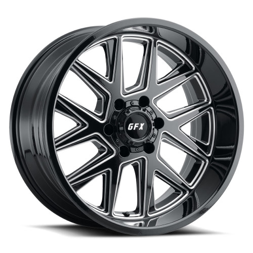 G-FX TM6 5x127 20x9+12 Gloss Black Milled