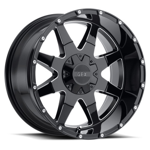 G-FX TR-12 6x135/6x139.7 17x9+12 Gloss Black Milled