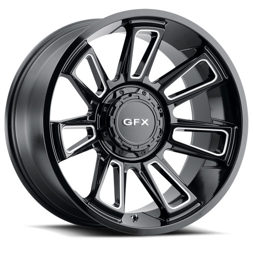 G-FX TR21 8x170 20x10-19 Gloss Black Milled