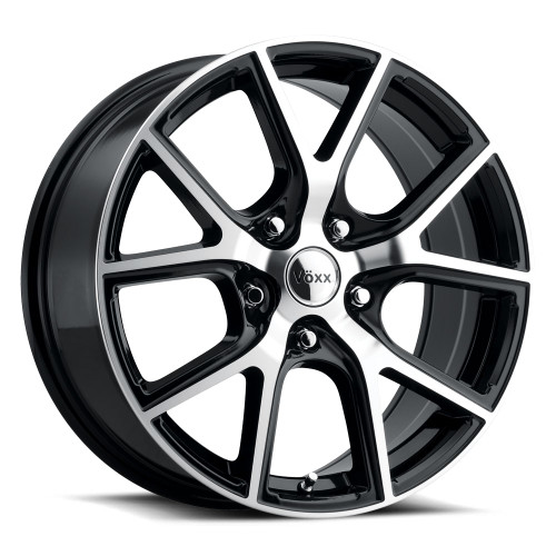 V�xx Lumi 5x114.3 17x8+35 Gloss Black Machined Face