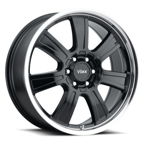 V�xx Turin 6x120/6x139.7 18x8.5+39 Gloss Black Mirror Machined Lip