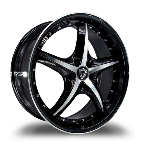 CAPRI LUXURY C5193 5x120 20x8.5+35 POLISH/BLACK