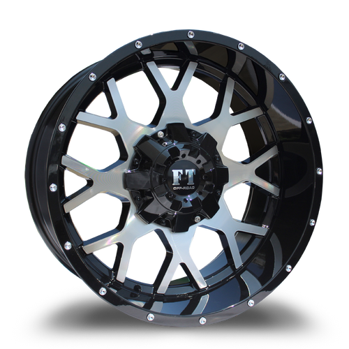 FULL THROTTLE FT0151 8x165 18x9-12 BLACK  / MACHINED