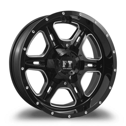 FULL THROTTLE FT6054 8x165 20x10-24 BLACK / MILLED