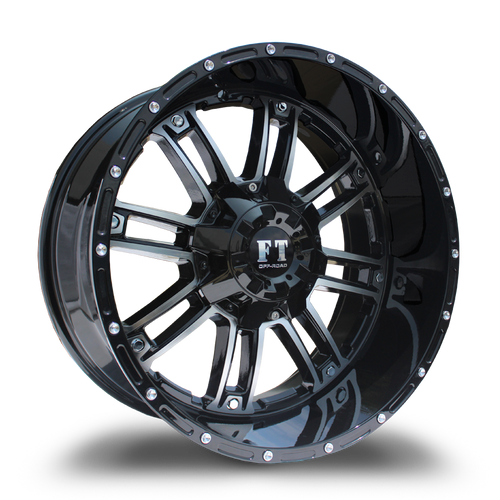 FULL THROTTLE FT8033 5x139.7/5x150 20x10-24 BLACK  / MACHINED