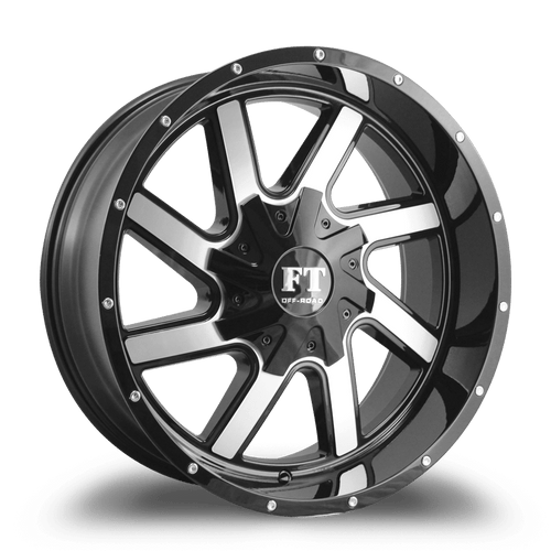 FULL THROTTLE FT1 8x165 20x10-24 BLACK / MACHINED