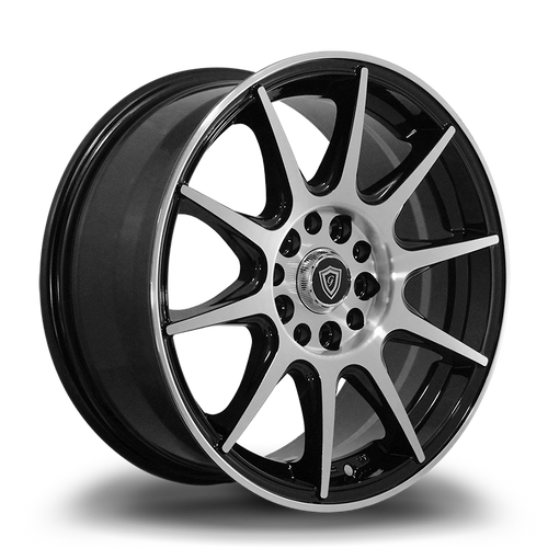 G - LINE ALLOYS G1040 4x100/4x114.3 16x7+35 BLACK / MACHINED