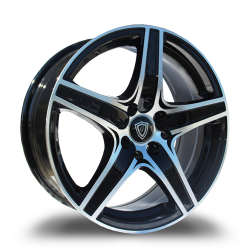 G - LINE ALLOYS G5084 4x100/4x114.3 16x7+35 BLACK / MACHINED