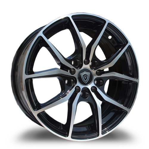 G - LINE ALLOYS G5225 4x100/4x114.3 15x6.5+35 BLACK / MACHINED