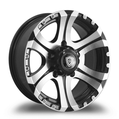 G - LINE ALLOYS G6006 5x114.3 15x8+10 BLACK / MACHINED