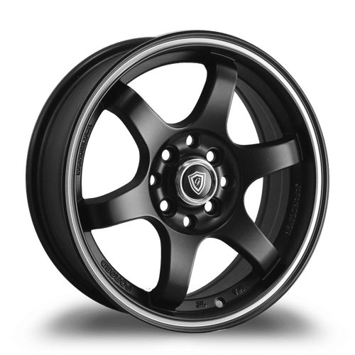 G - LINE ALLOYS G6011 4x100/4x114.3 15x6.5+35 BLACK / MACHINED LINE