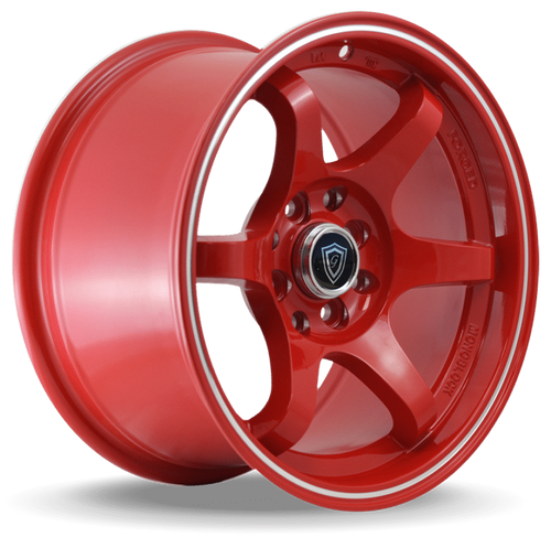 G - LINE ALLOYS G6011 4x100/4x114.3 15x8+20 RED / MACHINED