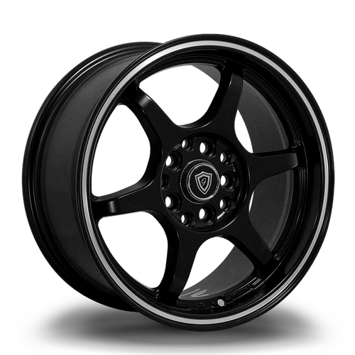 G - LINE ALLOYS G6049 5x100/5x114.3 15x7+35 BLACK / MACHINED LINE