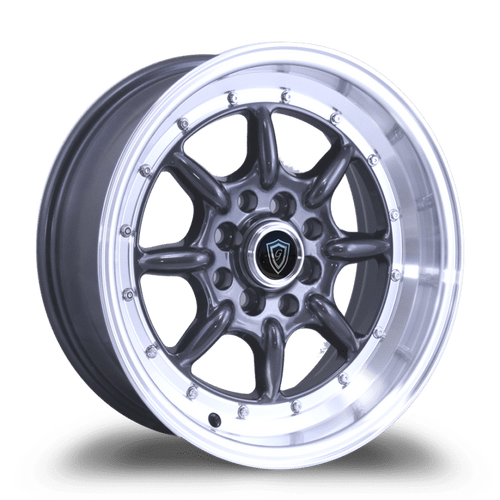 G - LINE ALLOYS G8006 4x100/4x114.3 15x8+20 GUNMETAL / MACHINED