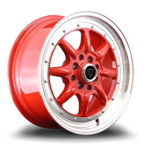 G - LINE ALLOYS G8006 4x100/4x114.3 16x7+20 RED / MACHINED