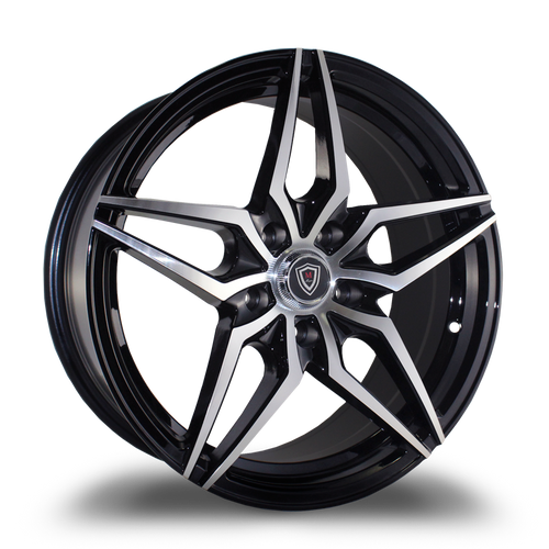 MARQUEE WHEELS M3259 5x115 18x8+25 BLACK / MACHINED
