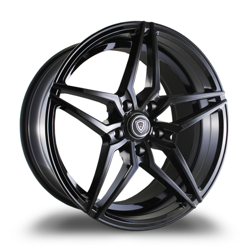 MARQUEE WHEELS M3259 5x115 18x9+20 BLACK - GLOSSY BLACK