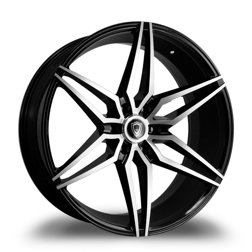 MARQUEE WHEELS M3259A 6x135 22x9.5+30 BLACK / MACHINED