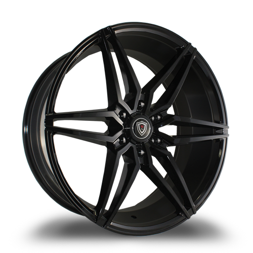 MARQUEE WHEELS M3259A 6x139.7 22x9.5+30 BLACK - GLOSSY BLACK