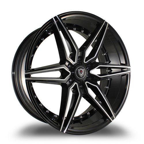 MARQUEE WHEELS M3259B 6x139.7 22x9.5+25 BLACK / MILLED