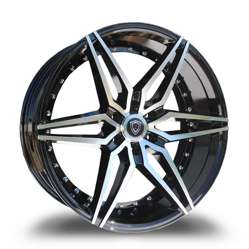 MARQUEE WHEELS M3259B 6x139.7 24x10+25 BLACK / MACHINED