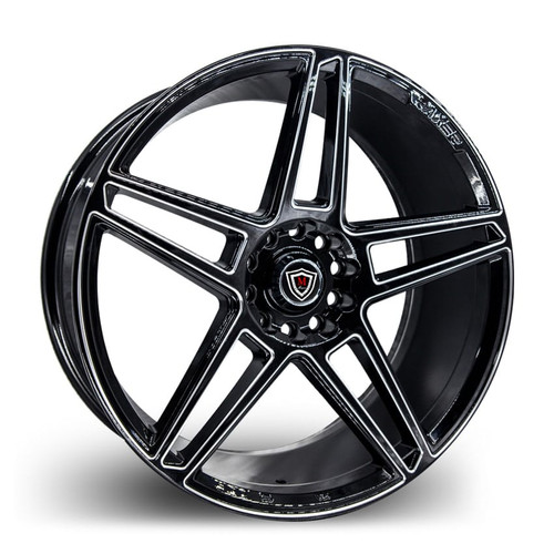 MARQUEE WHEELS M3764 5x114.3/5x120 18x9+35 BLACK / MILLED