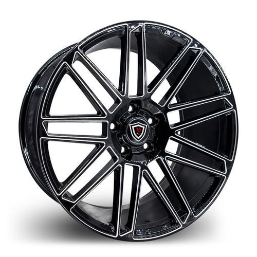 MARQUEE WHEELS M3767 5x120 19x9.5+38 BLACK / MILLED