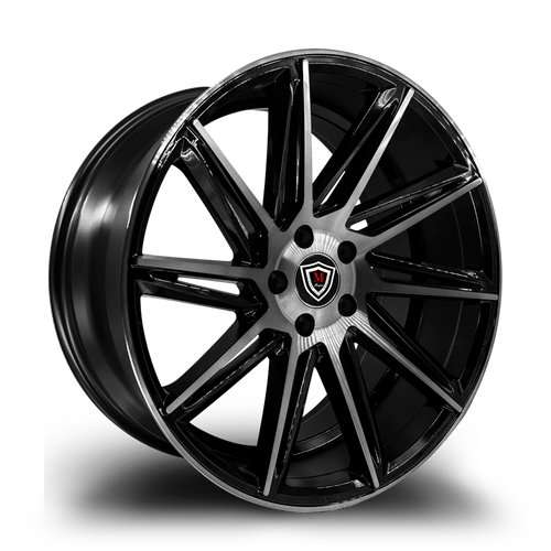 MARQUEE WHEELS M4617 5x112 19x9+35 BLACK / MACHINED