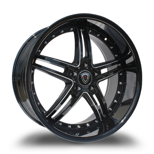 MARQUEE WHEELS M5329 5x115 20x10.5+38 BLACK / MILLED
