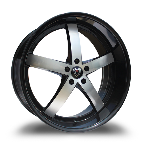 MARQUEE WHEELS M5330B 5x120 20x9+30 BLACK / MACHINED